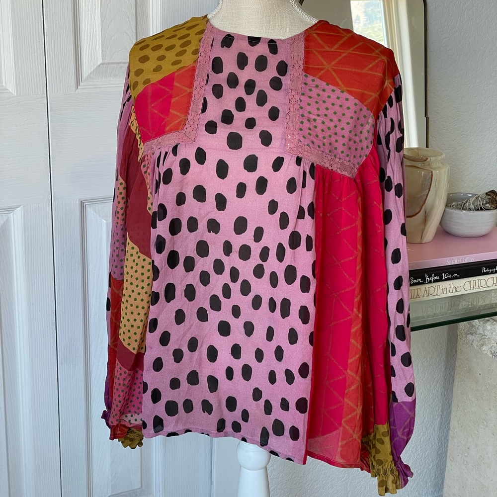 Bl-nk London Miranda Peasant Blouse from Anthropologie
